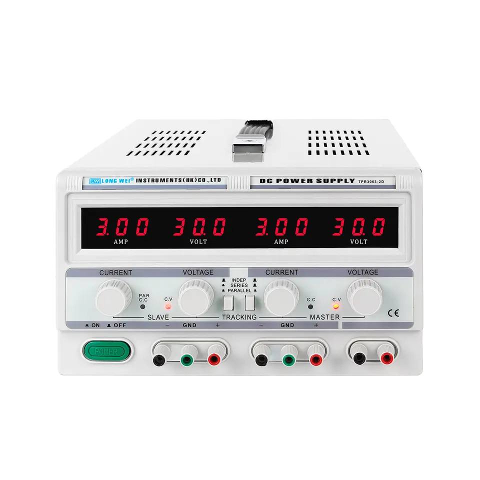 Dual Channel Linear Power Supply 30V 5A - Longwei TPR-3005-2D الخطي المزدوج تيار مستمر