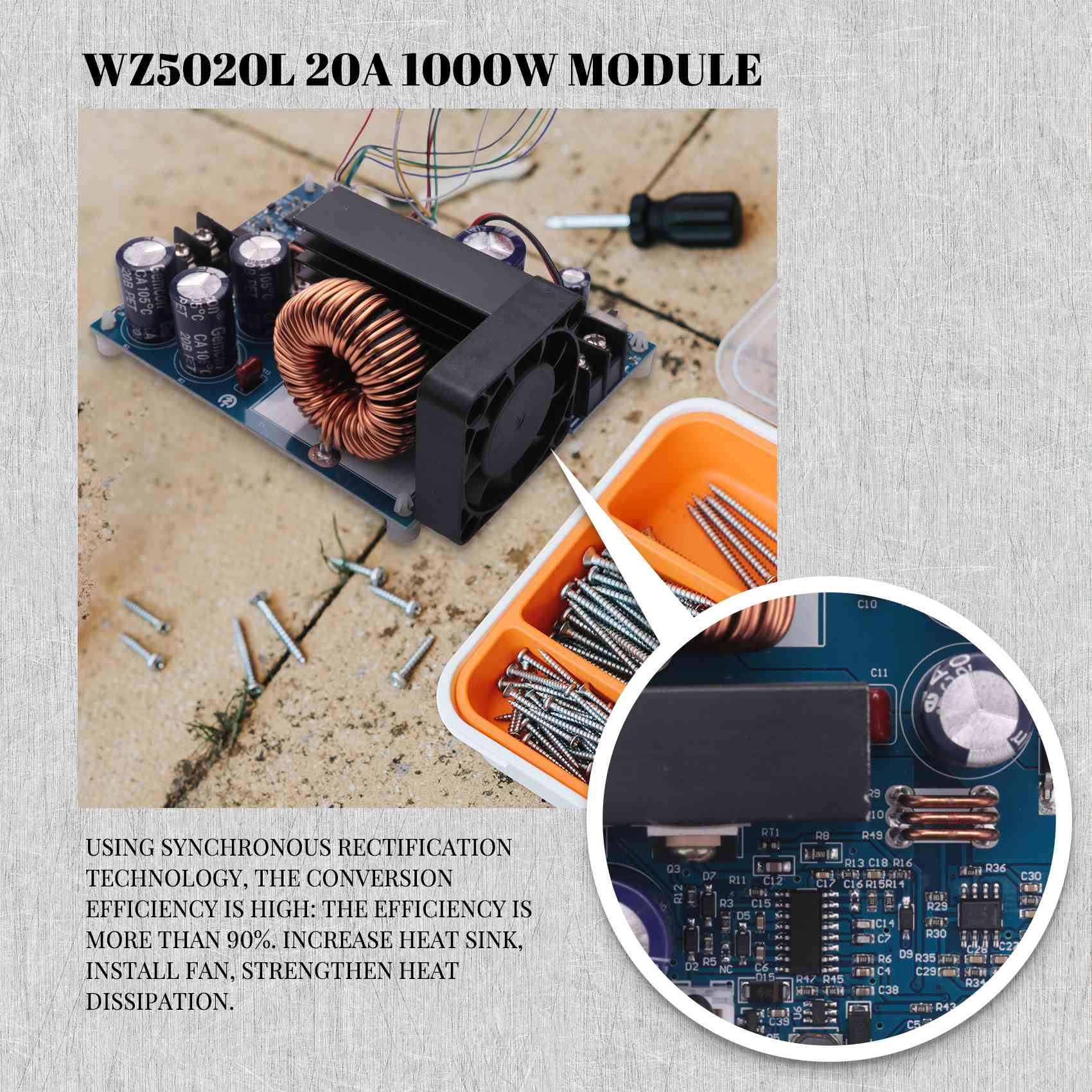 Step Down Dc Power Supply Module 1000W - محول تيار مستمر AC18 (مضمون) WZ5020L