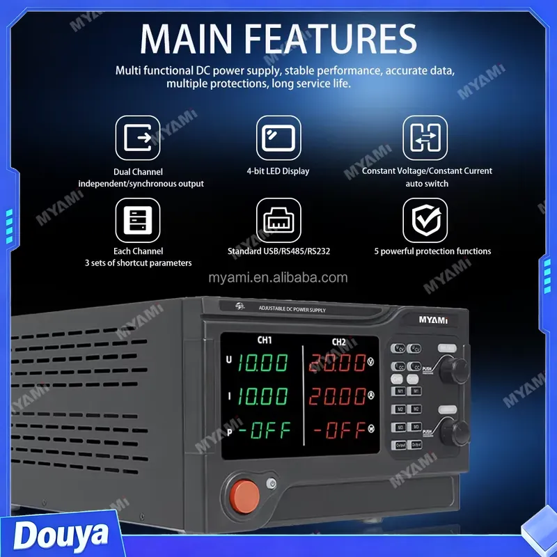 مصدر طاقة مختبري قابل للتعديل  - مراجعة High Power 60V 20A Bench Power Supply وسعره