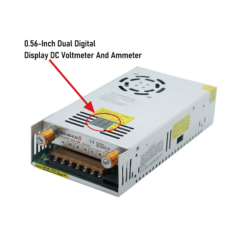واحد وثنائي المحور 480 واط شاش - مراجعة Switching Dc Power Supply 300V 1A وسعره